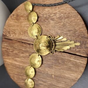 Stunning Peruvian Coin‎ Necklace N3407